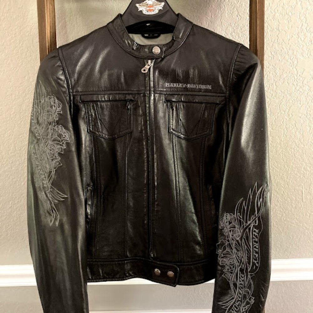 Women's Harley-Davidson Lightweight Genuine Leather Jacket (97048-08VW) size S